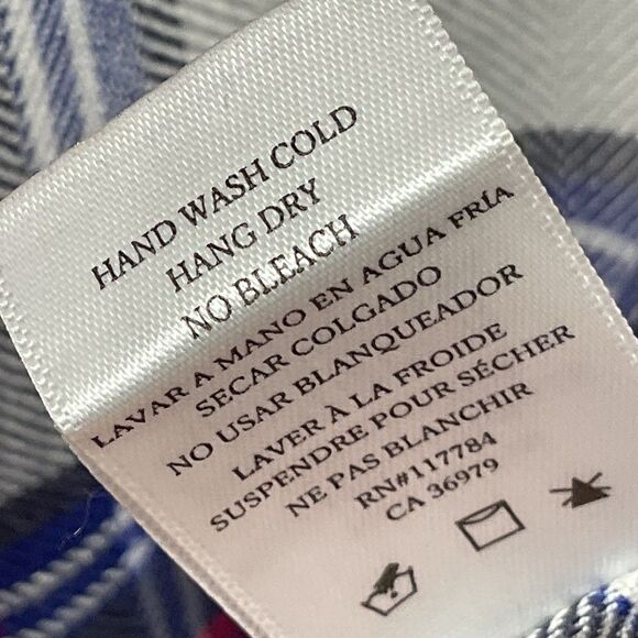 Rails Women's Small Long-Sleeve Button Up Flannel Shirt Hunter Red Multi Plaid - Picture 4 of 4